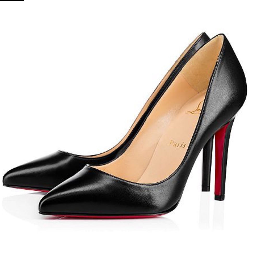 Louboutin Pigalle 100mm Nappa black size 40.5